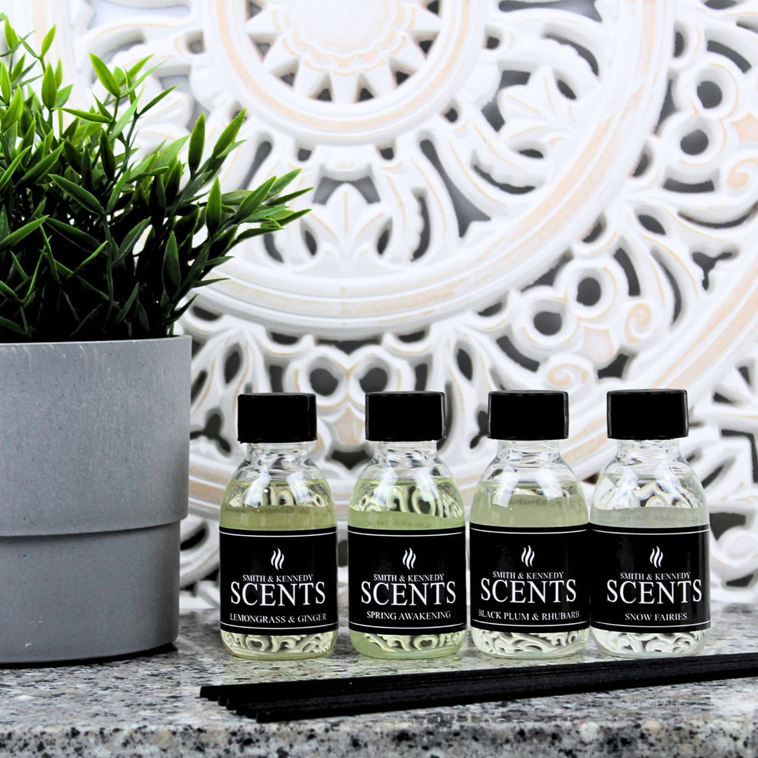 Reed Diffuser Refill Oils 100g Bottles comes with replacement fibre reeds