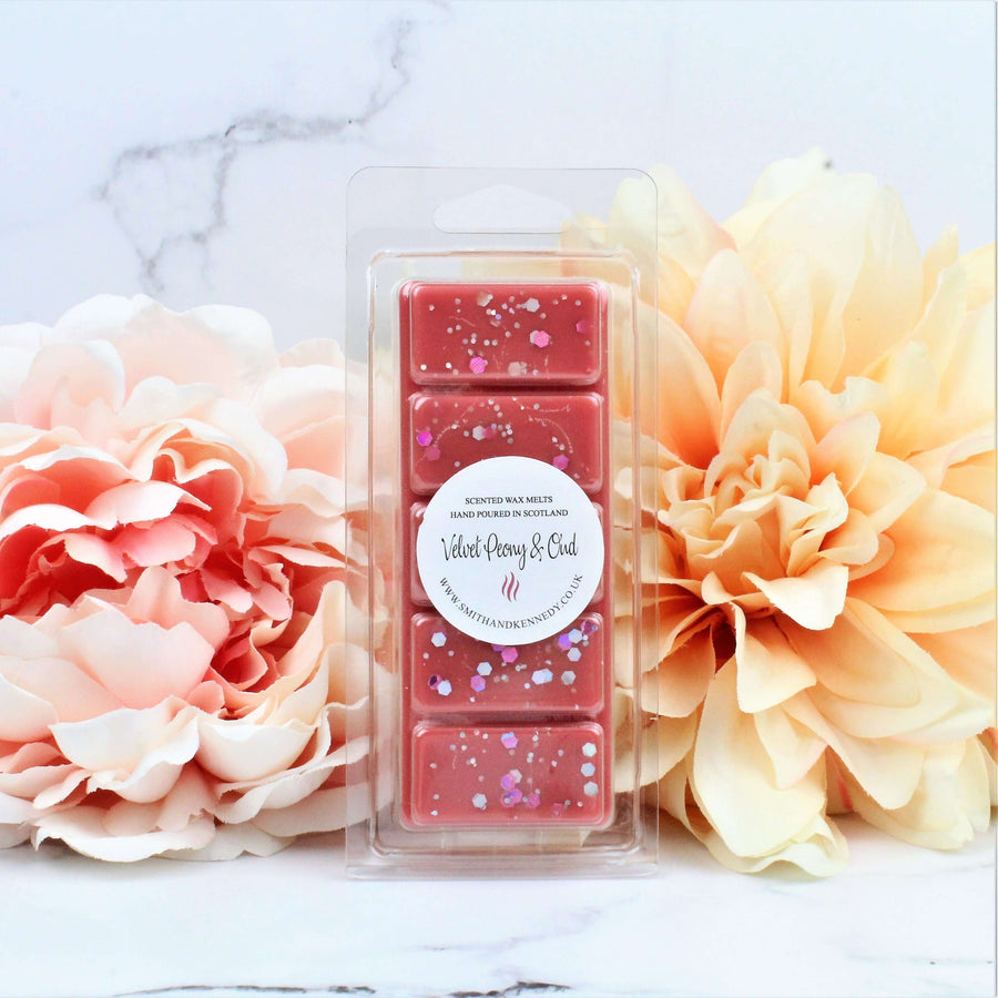 Velvet Peony & Oud Wax Melt Snap Bar, strongest smelling wax melts UK