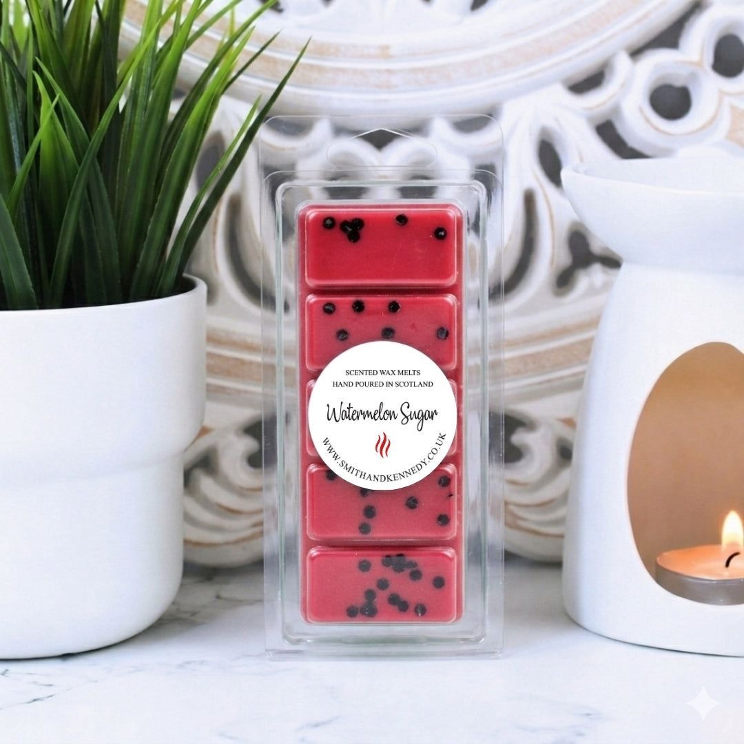 Watermelon Sugar Wax Melt Snap Bar - Summer Fresh Fruity Scent - Best Wax Melts UK