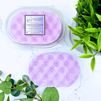 White Lavender Exfoliating Soap Sponge