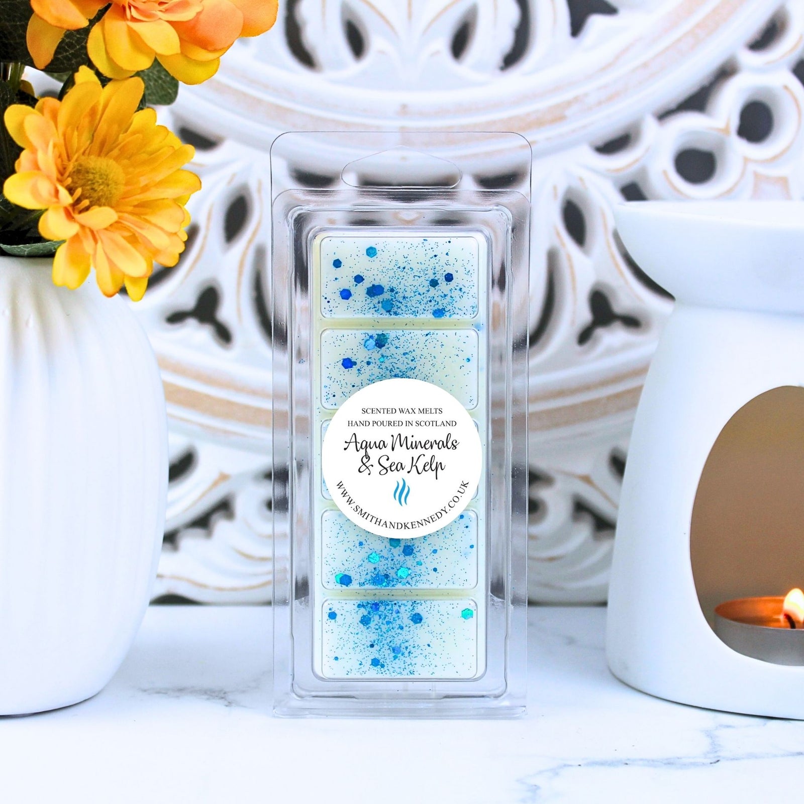 Aqua Minerals & Sea Kelp Wax Melt, Strongest Smelling Relaxing Spa Wax Melts