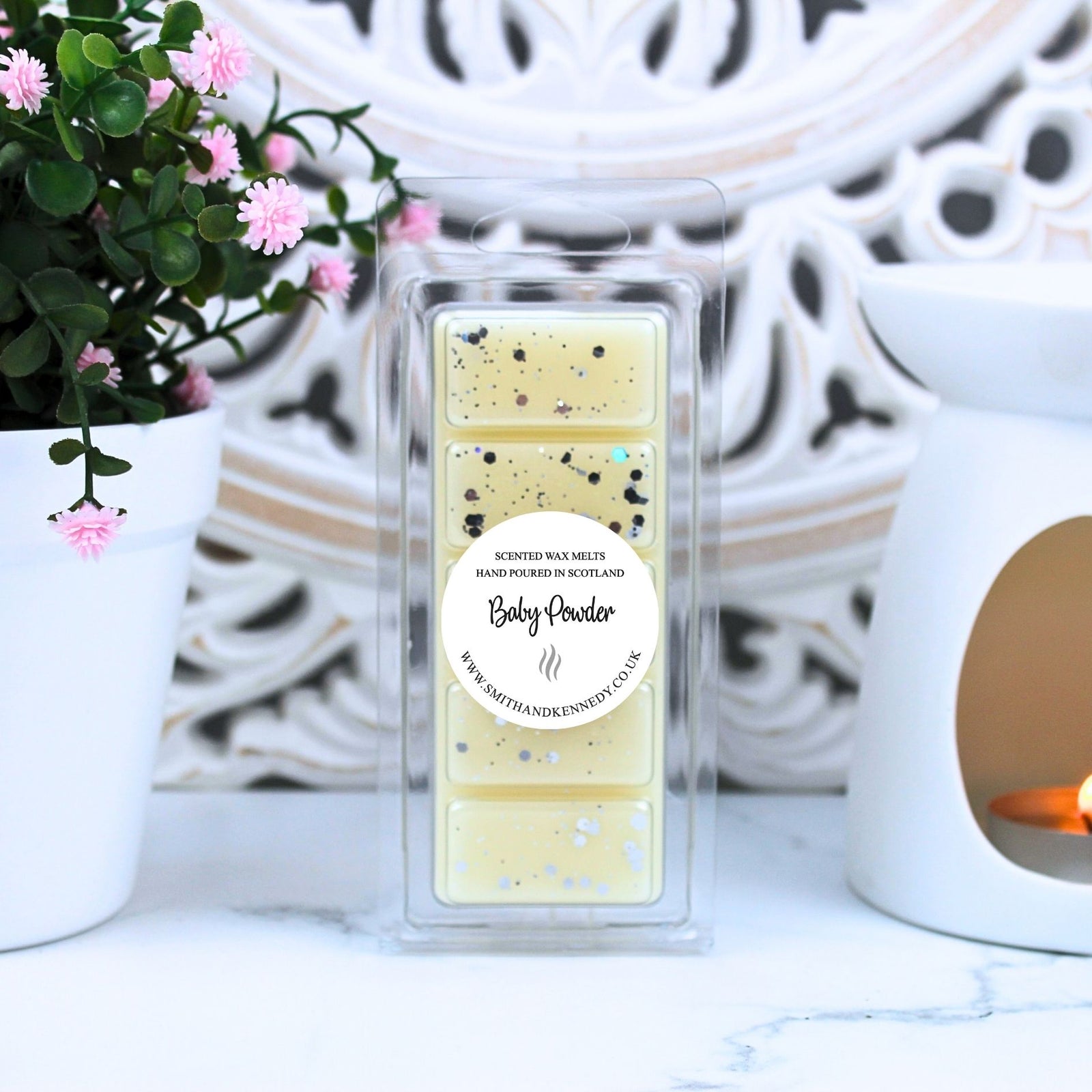 Baby Powder Wax Melt Snap Bar, Best Wax Melts In The UK