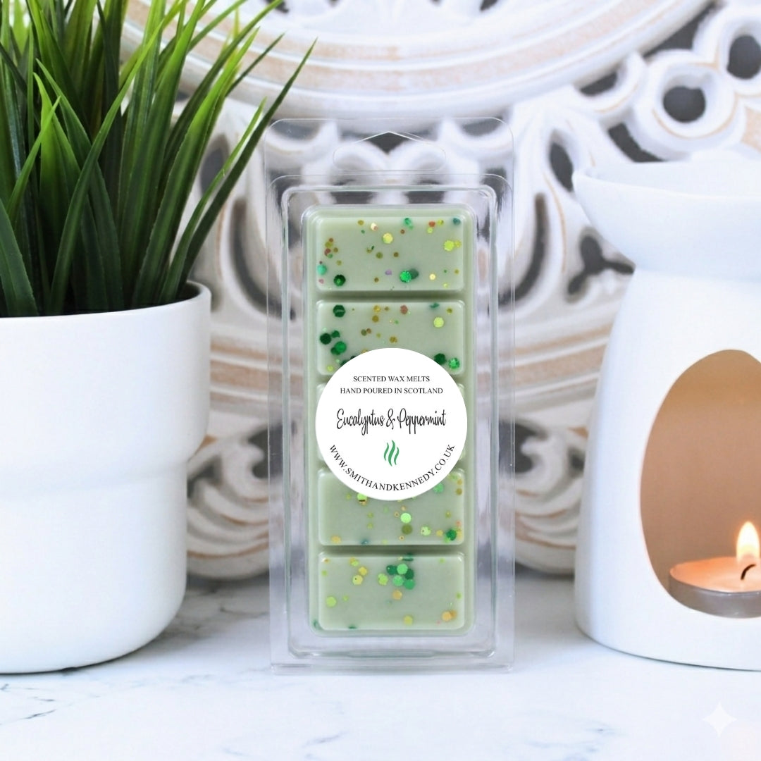 Eucalyptus &amp;amp; Peppermint Wax Melt Snap Bar - Smith &amp; Kennedy Scents, Glasgow, Scotland, UK