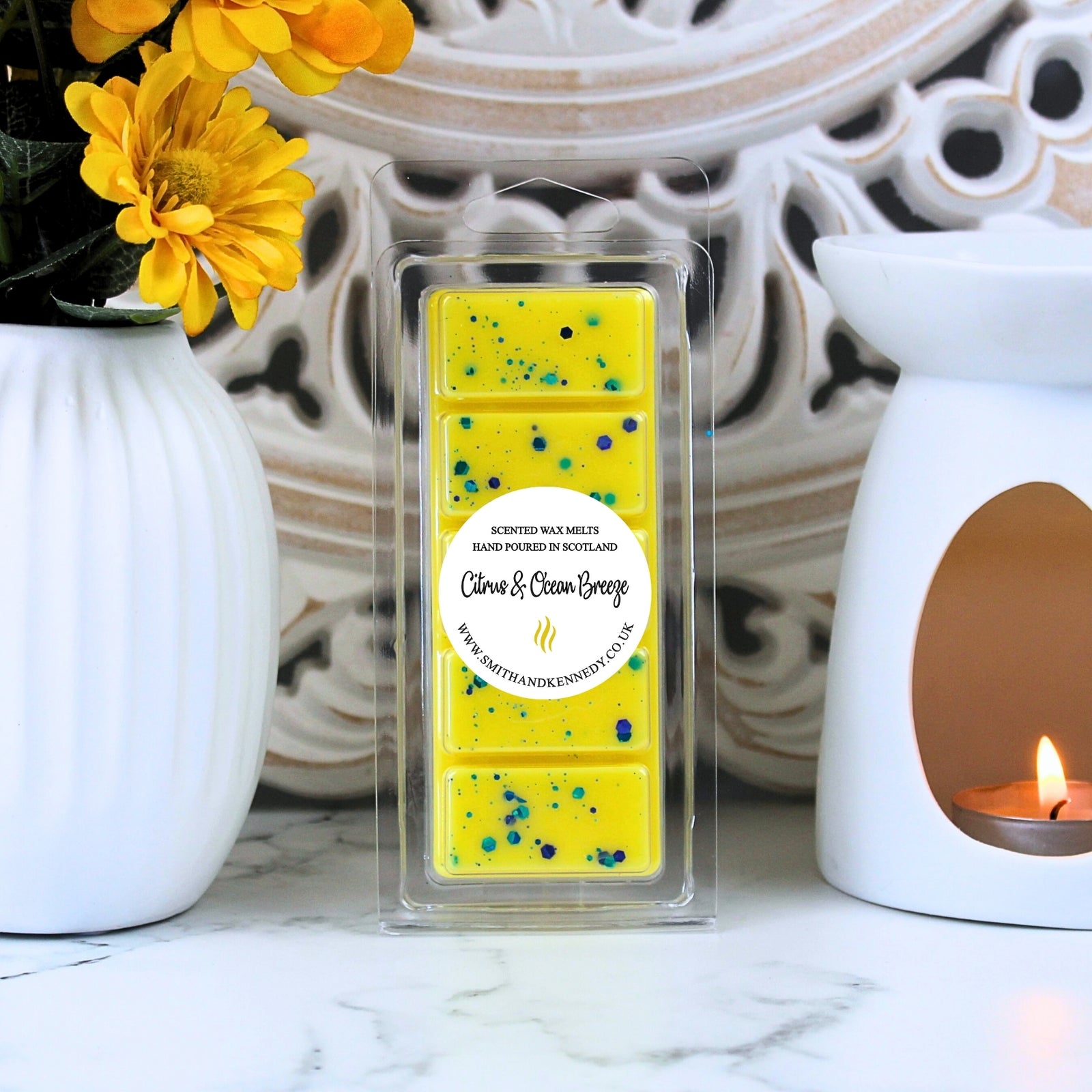 Citrus &amp; Ocean Breeze Wax Melt Snap Bar UK