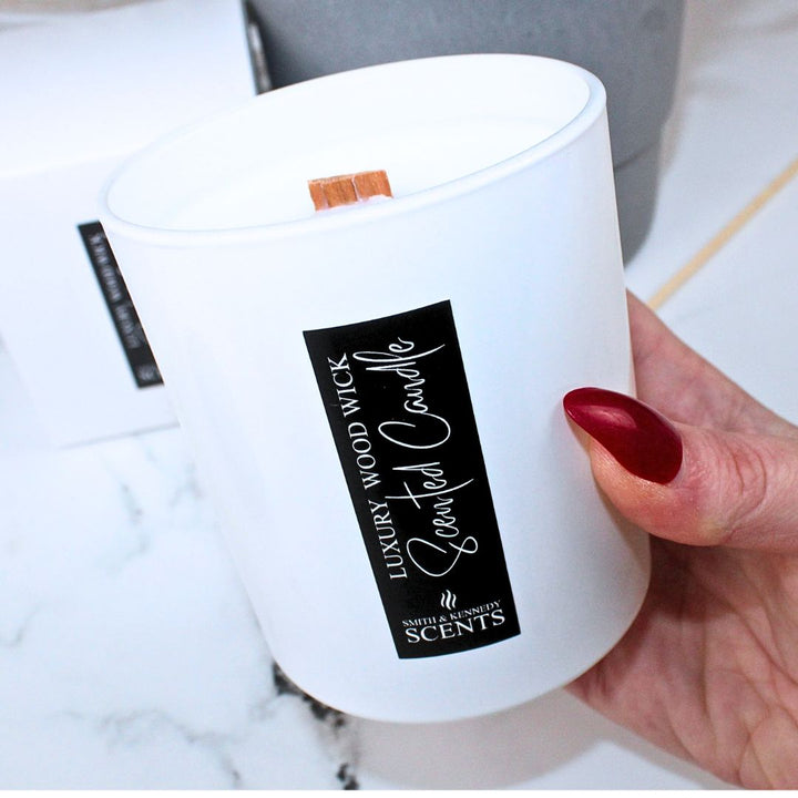 Velvet Peony & Oud Luxury Crackling Wood Wick Scented Candle