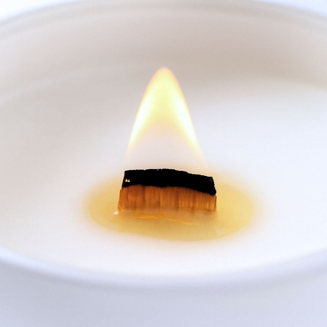 Velvet Peony & Oud Crackling Wood Wick Scented Candle - Luxury Candle UK