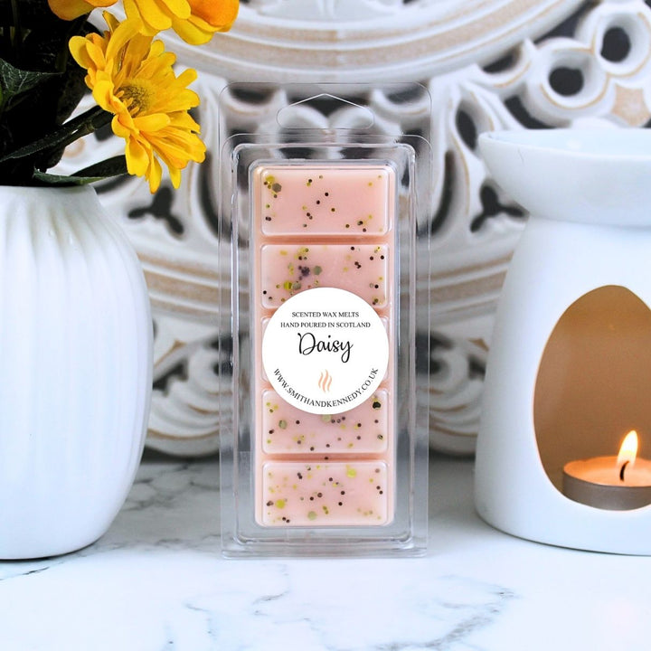 Daisy perfume inspired wax melt snap bar fresh floral scent