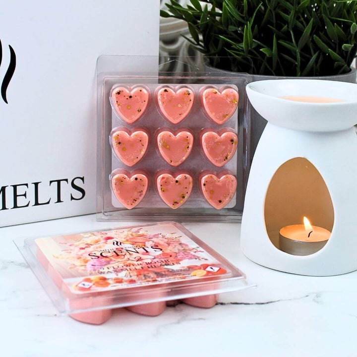 Flower Bomb Wax Melt Hearts Pack of 9