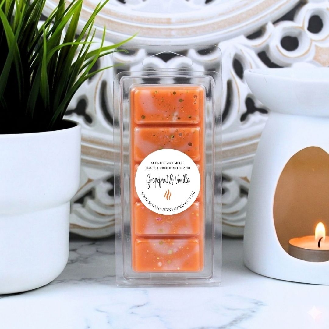 Grapefruit &amp; Vanilla Wax Melt Snap Bar - Fruity Scent