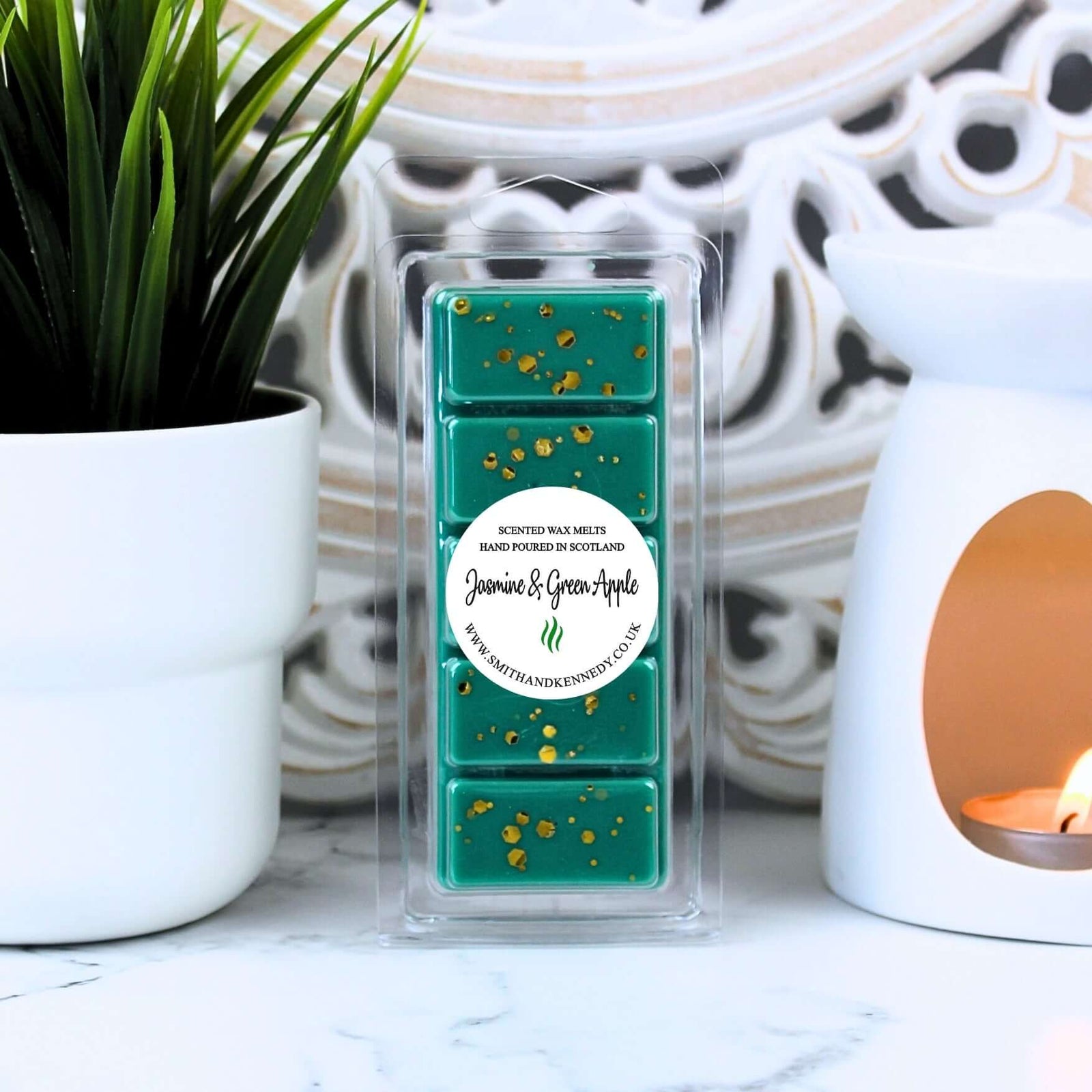 Jasmine &amp; Green Apple Wax Melt Snap Bar UK