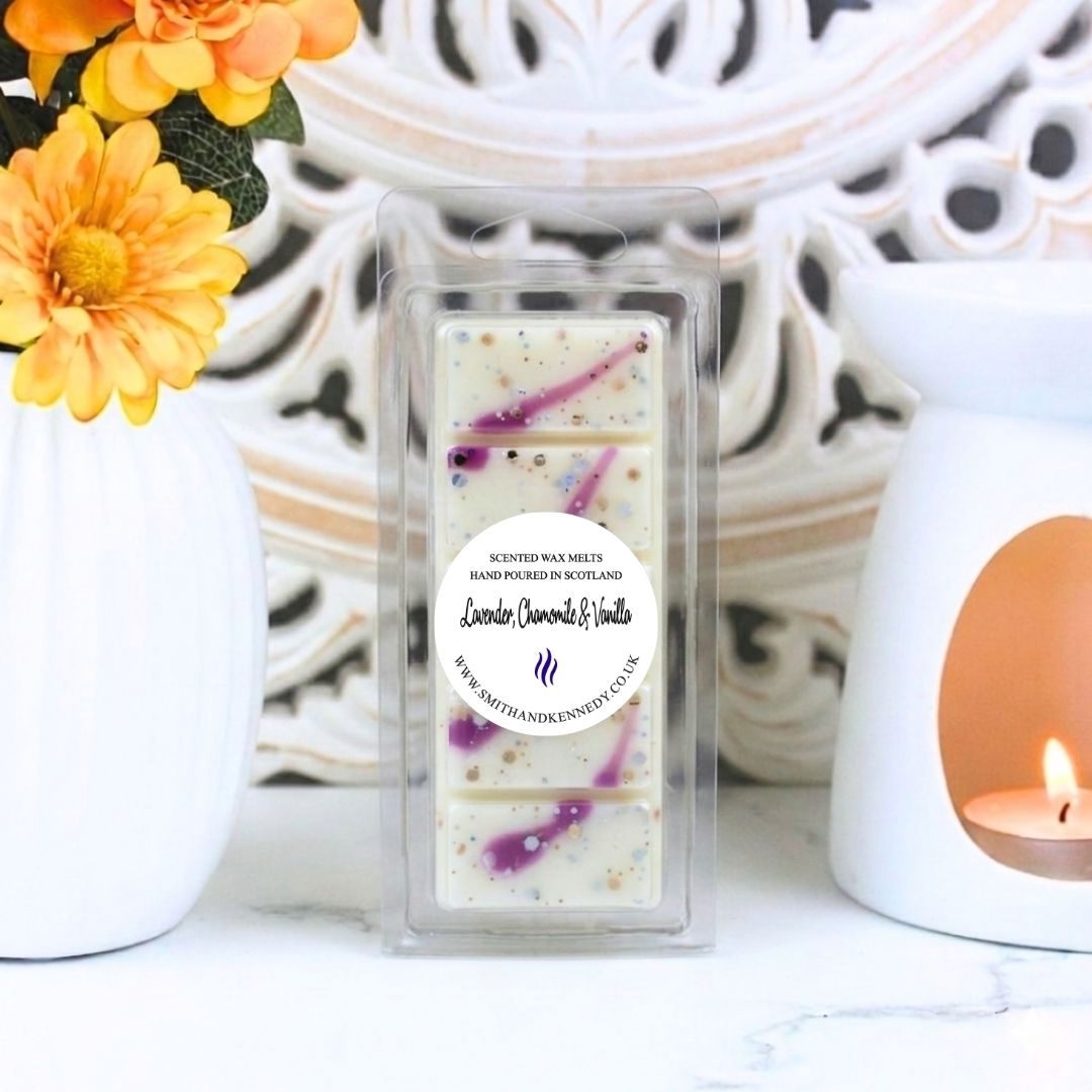 Lavender, Chamomile &amp; Vanilla Wax Melt Snap Bar, Best Wax Melts in the UK