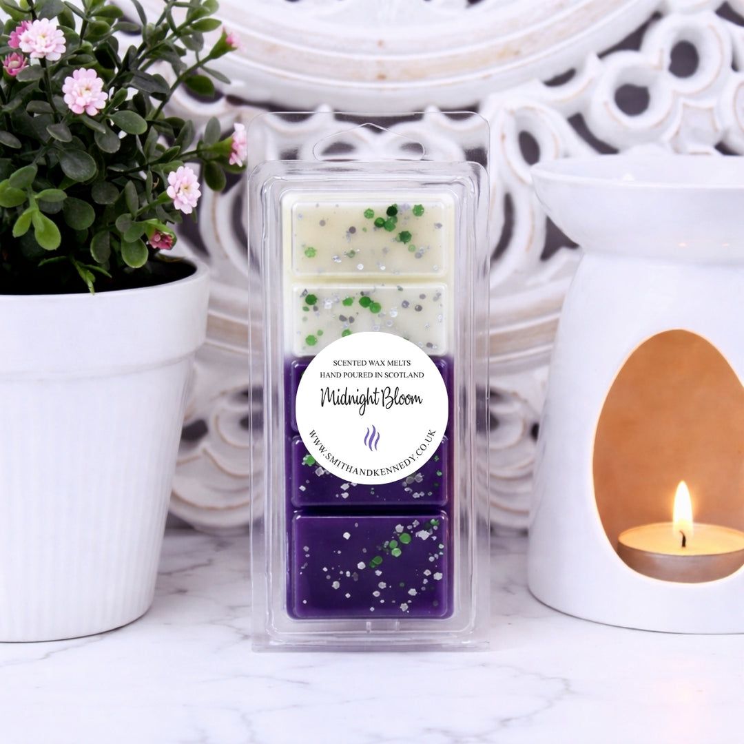 Midnight Bloom Wax Melt Snap Bar Clean &amp; Fresh Scent UK