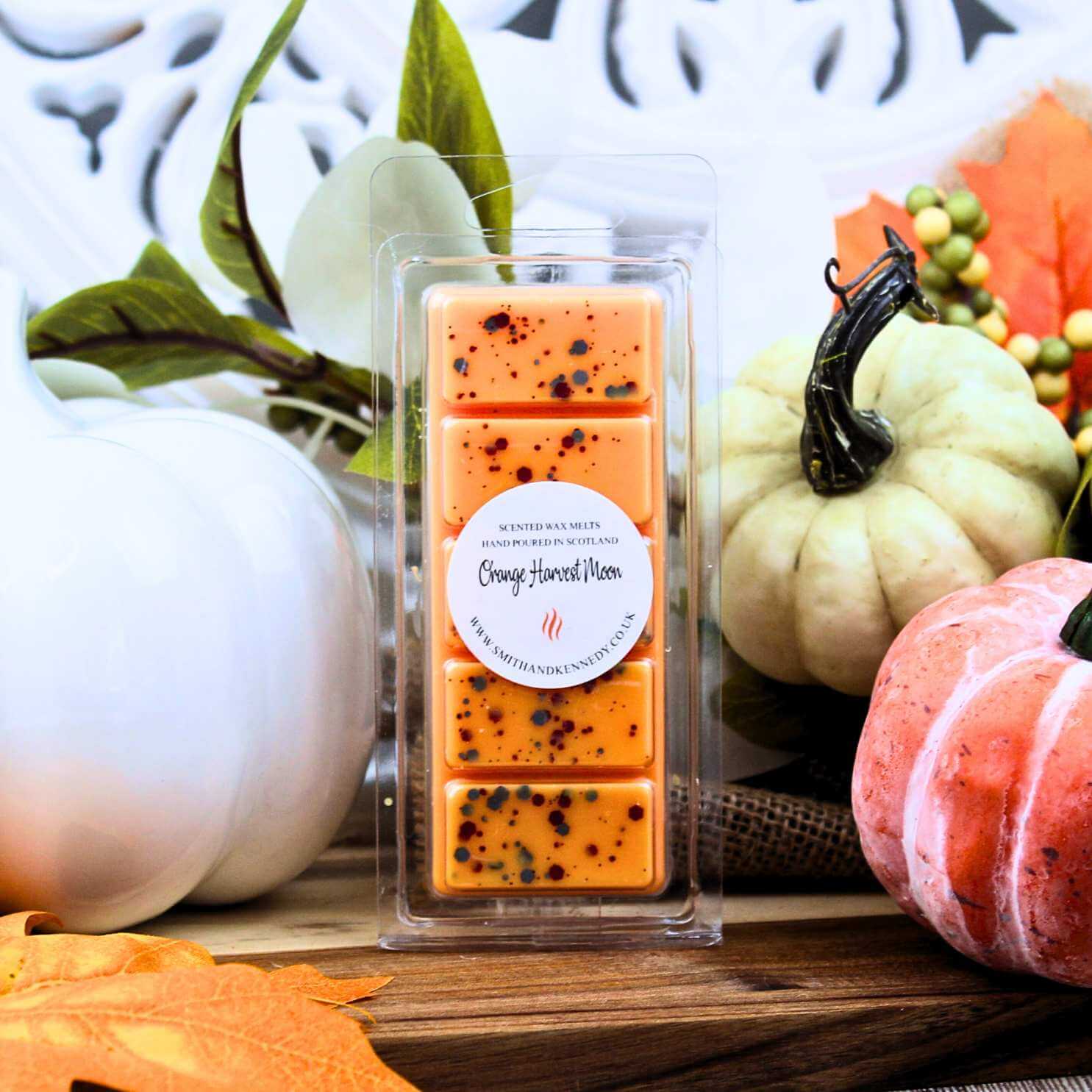 Autumn Wax Melt -  Orange Harvest Moon - The Best Autumn wax Melts UK