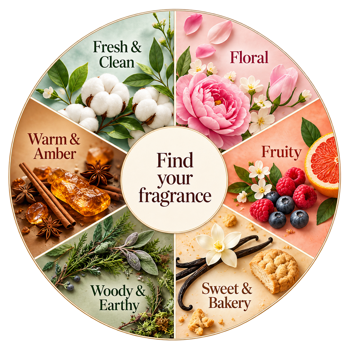 Fragrance family wheel