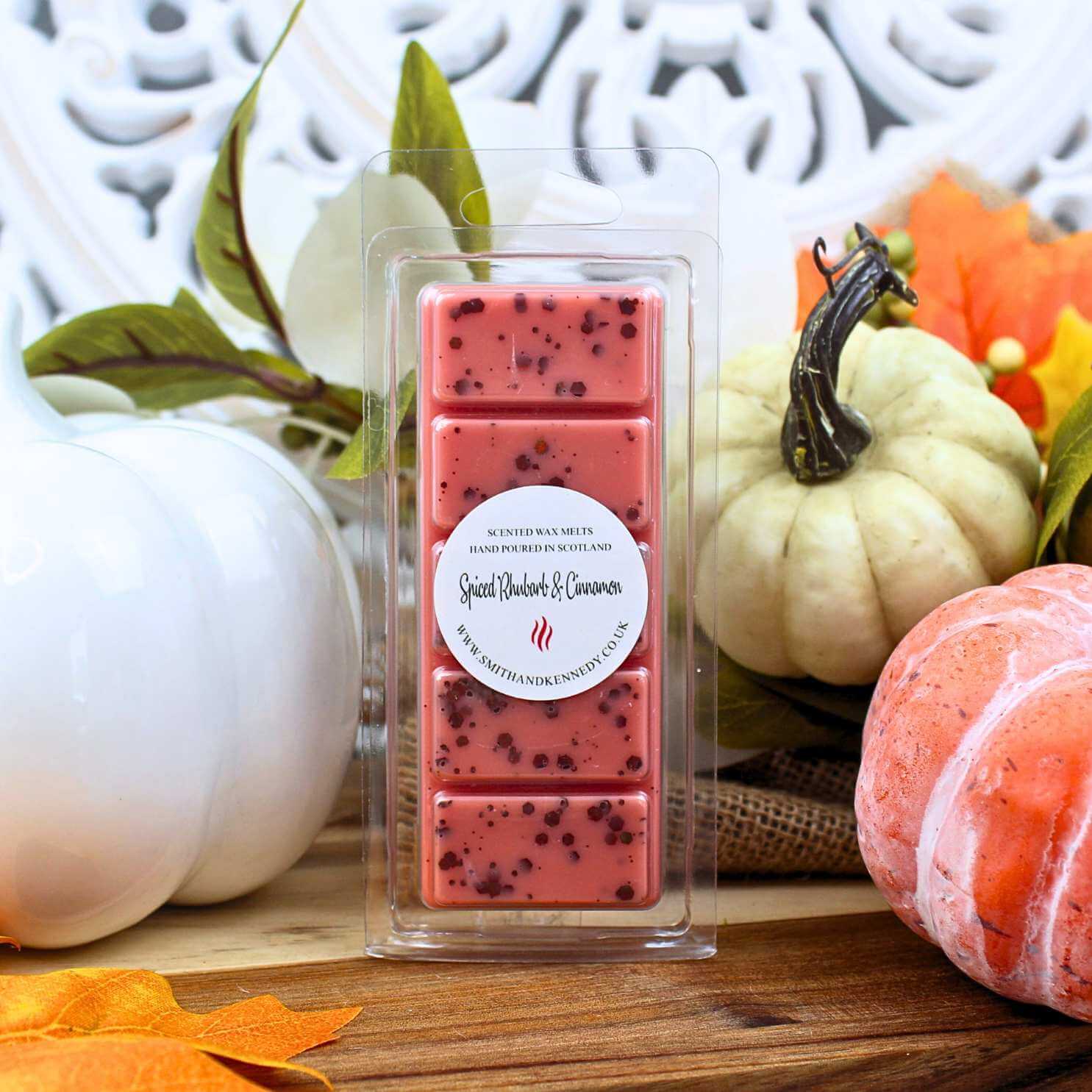 Autumn Wax Melt Spiced Rhubarb & Cinnamon - Best Wax Melts For Cosy Autumn Scent