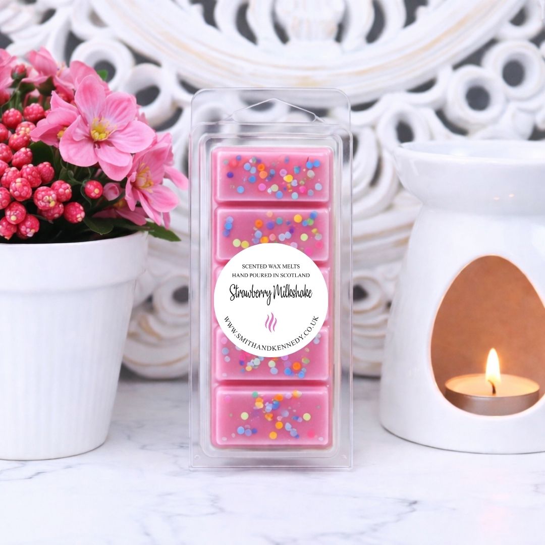 Strawberry Milkshake Sweet Fruity Wax Melt Snap Bars UK 