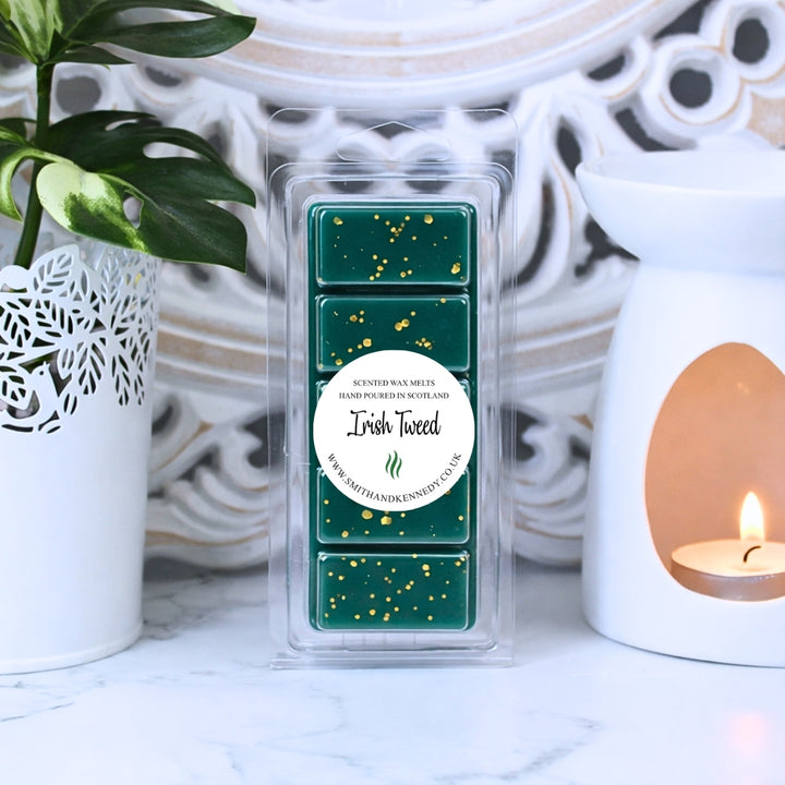 Green Irish Tweed Wax Melt Snap Bar Designer Aftershave Inspired Scent - Wax Melts For Men