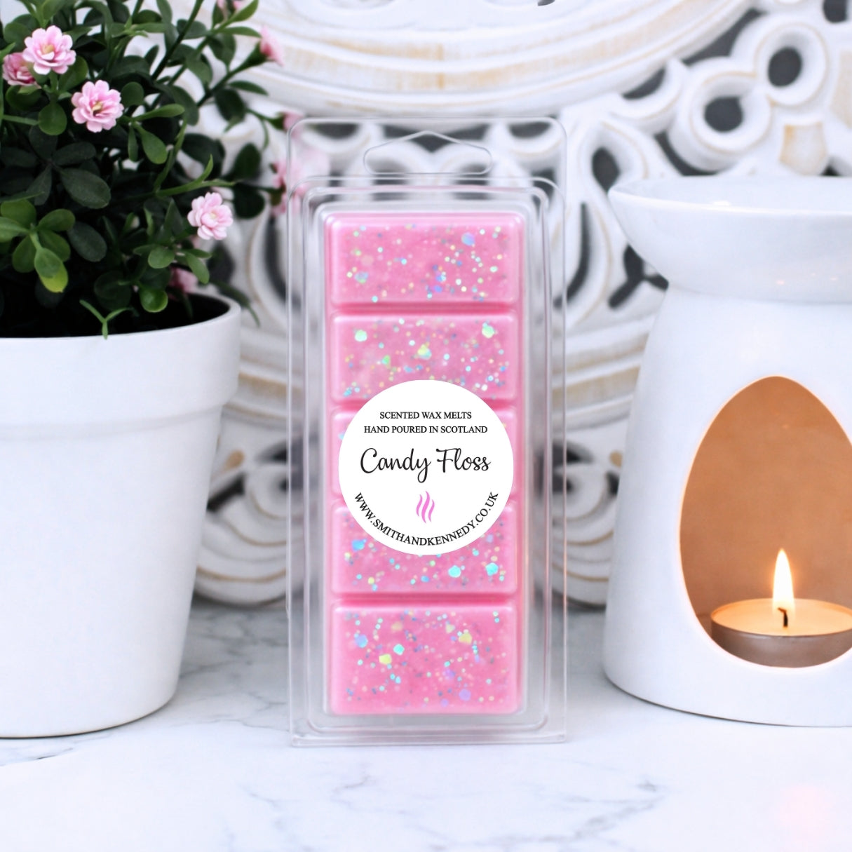 Sweet fruity Candy Floss wax melt by Smith & Kennedy Scents