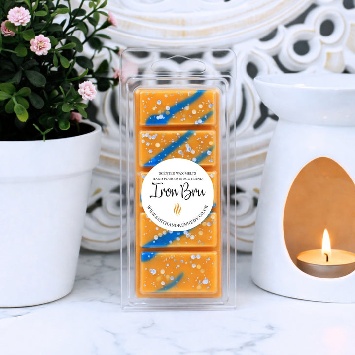 Iron Bru A Fizzy Sweet Scottish-Inspired Wax Melt - Smith &amp; Kennedy Scents Glasgow Scotand