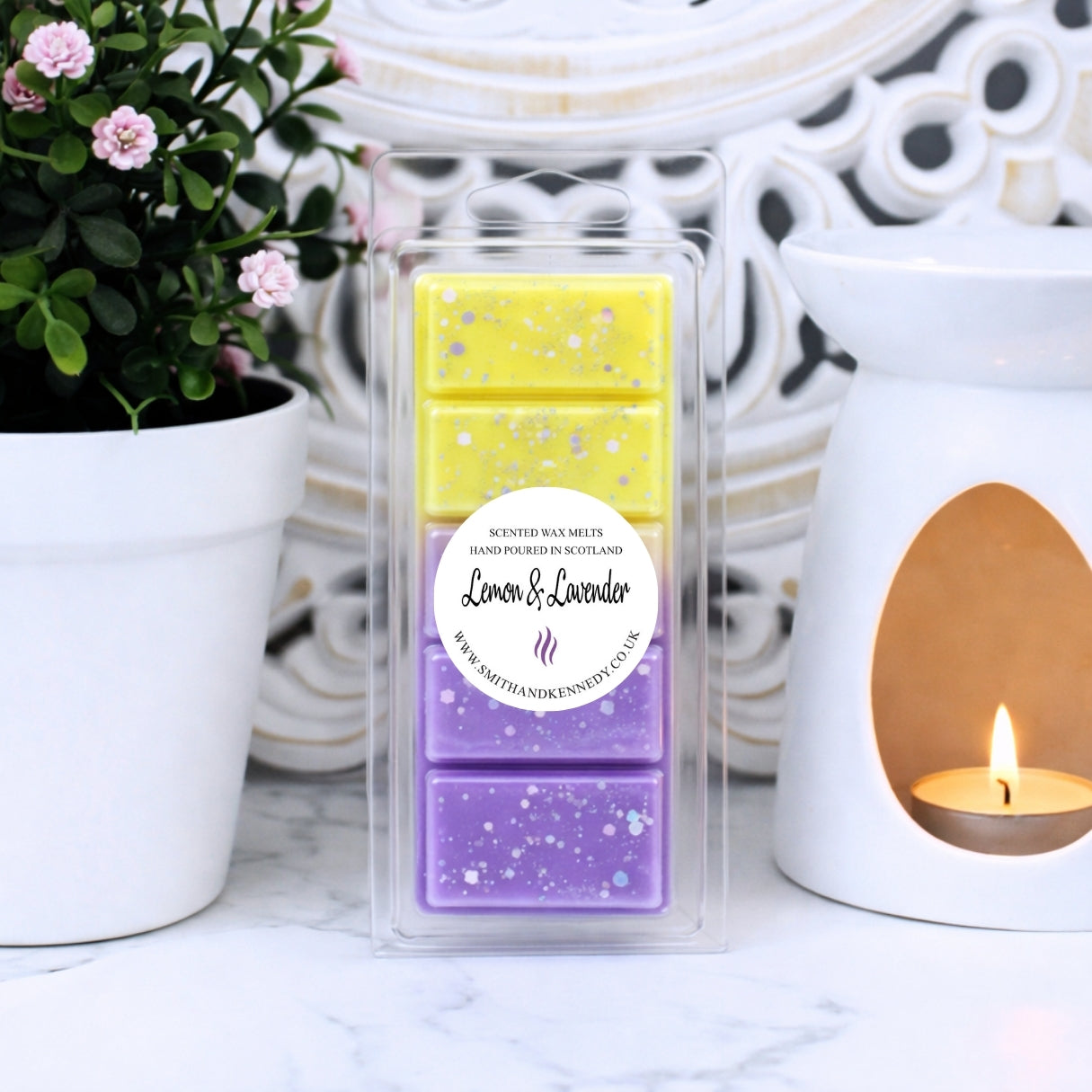 Lemon & Lavender Wax Melt Snap Bar - Smith & Kennedy Scents UK
