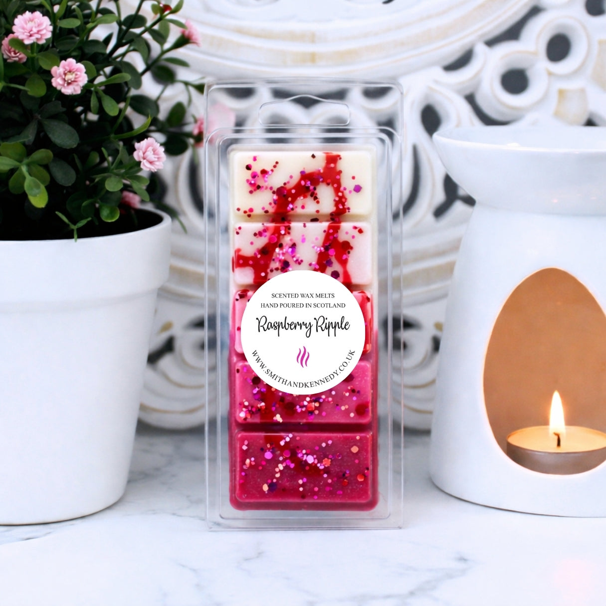 Raspberry Ripple Wax Melt | Sweet Creamy Vanilla Scent UK