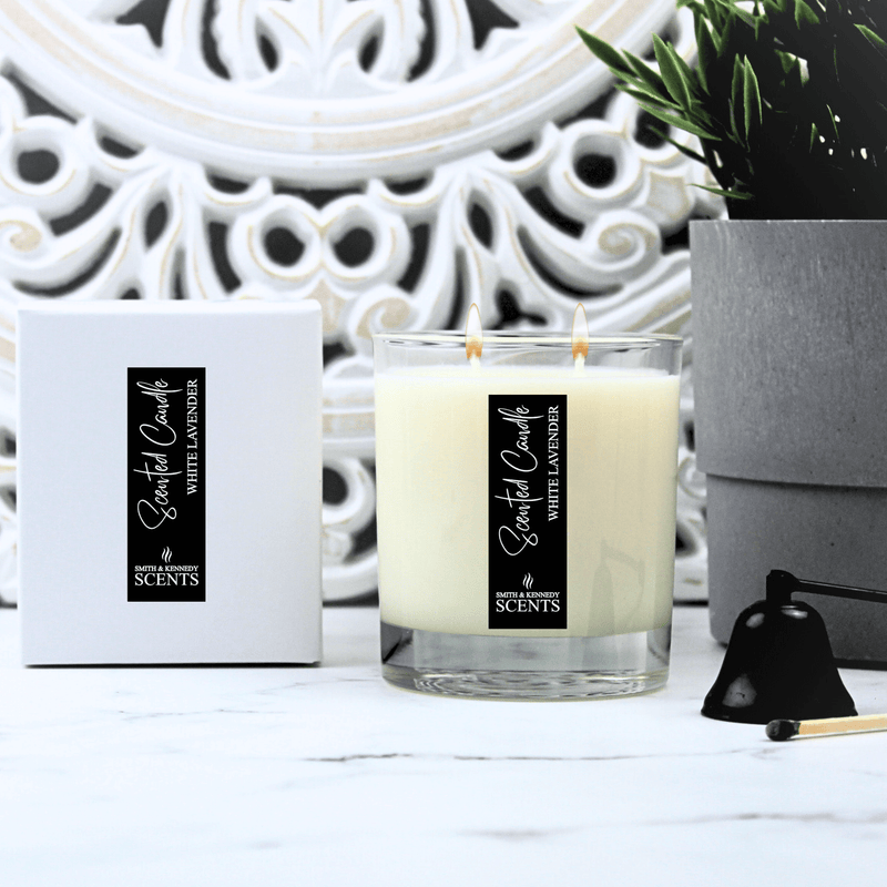 White Lavender 2 Wick Candle