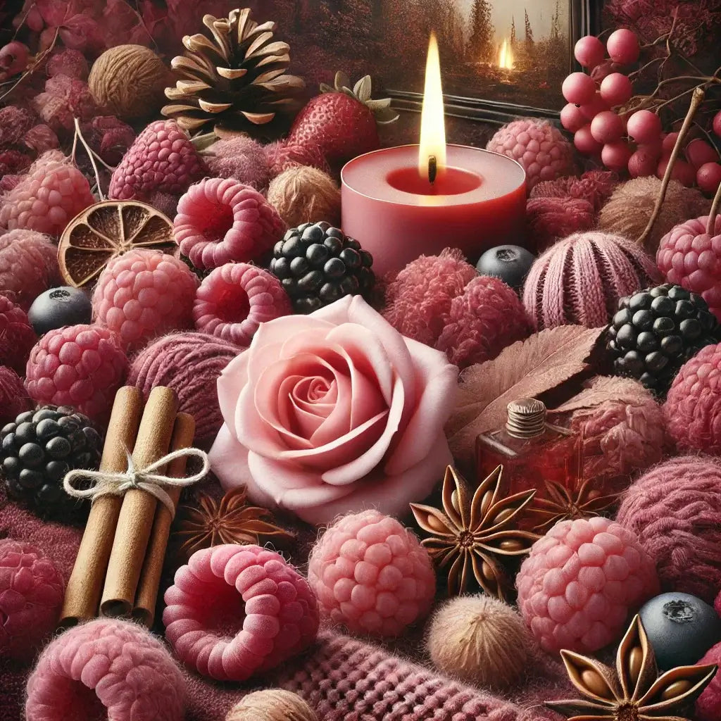 Autumn Raspberry &amp; Amber Rose Wax Melt - Best Autumn Wax Melts UK