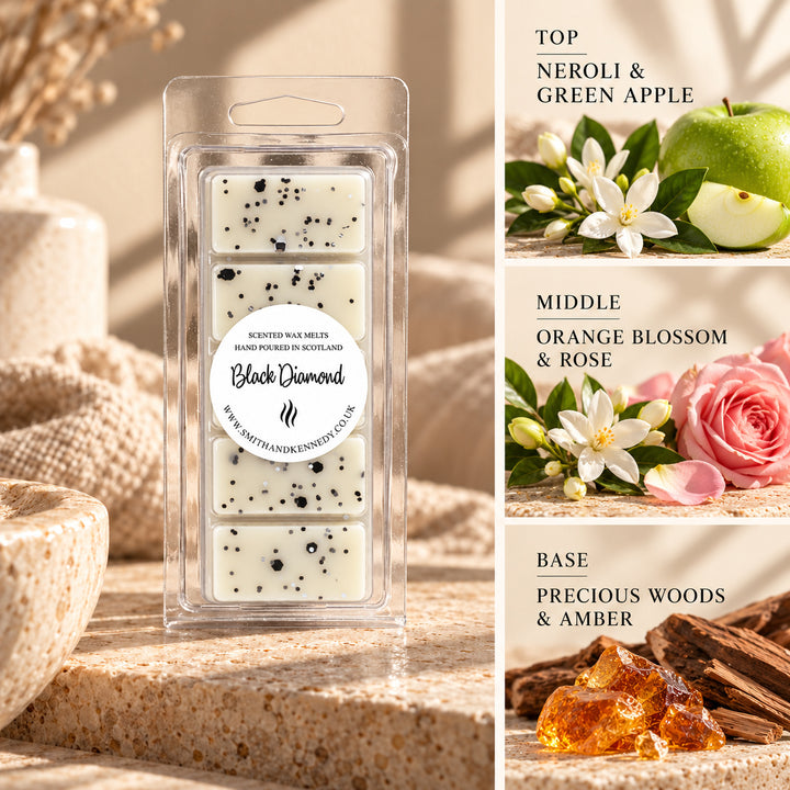 Black Diamond laundry inspired wax melt snap bar by Smith &amp; Kennedy Scents