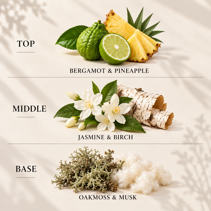 Creed reed diffuser refill top, middle and base fragrance notes
