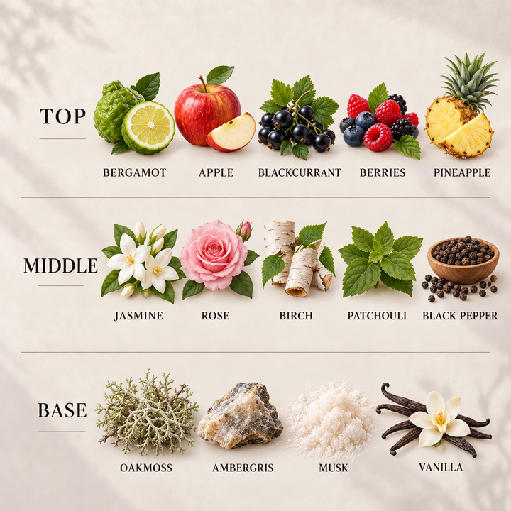 Creed Room &amp; Linen Spray fragrance notes: top, middle and base