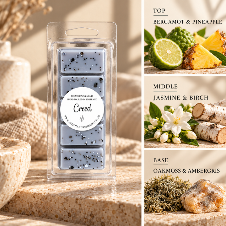 Creed aftershave inspired wax melt snap bar by Smith &amp; Kennedy Scents