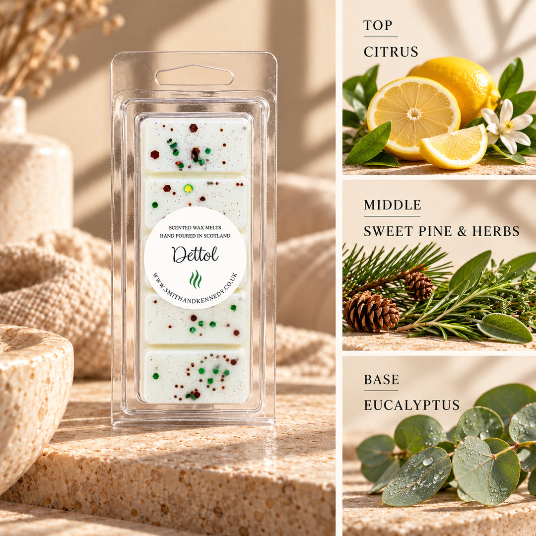 Dettol clean scented wax melt snap bar by Smith &amp; Kennedy Scents