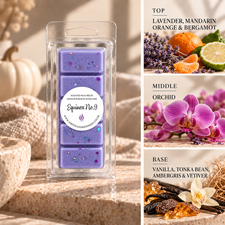 Equinox No. 9 autumn inspired wax melt snap bar by Smith &amp; Kennedy Scents