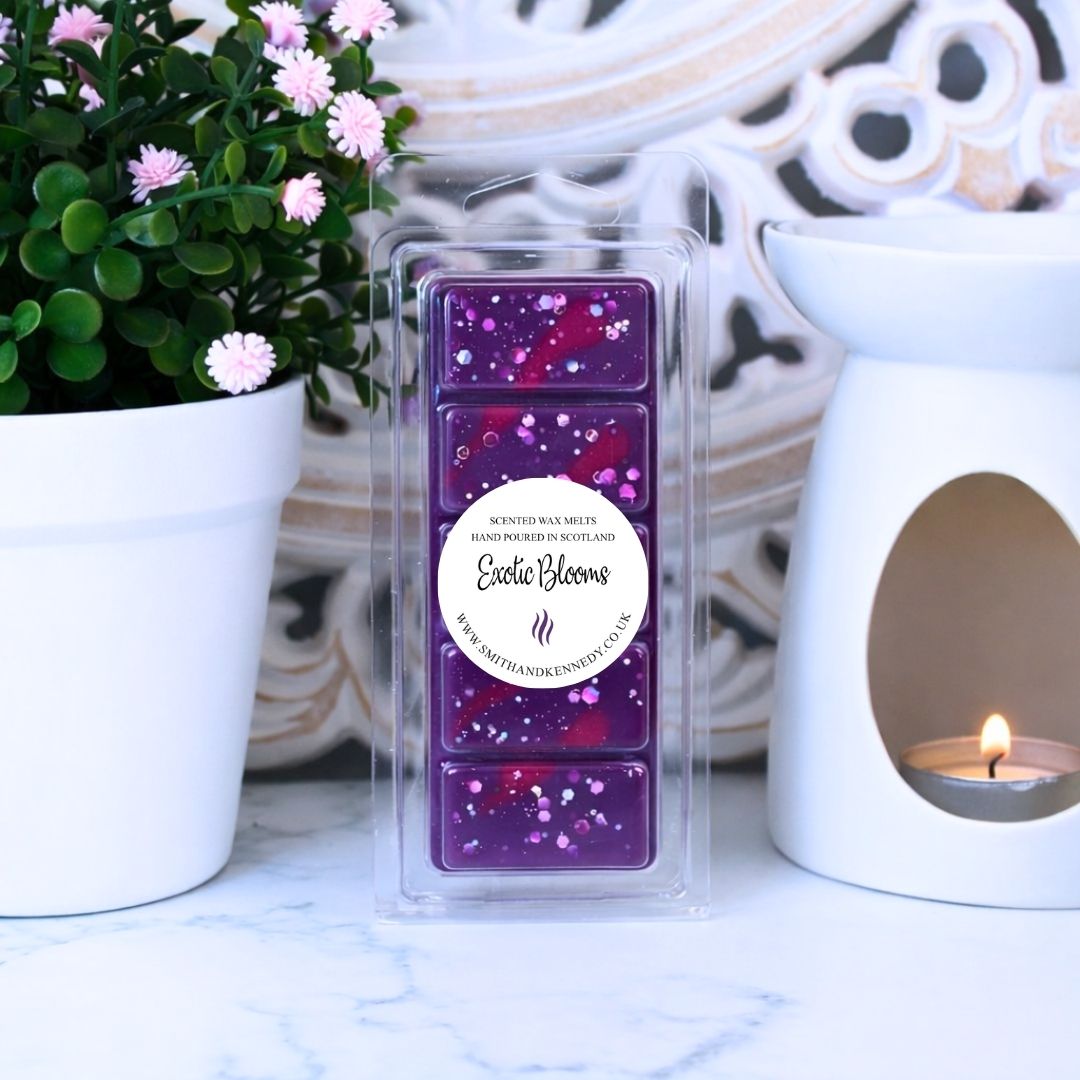 Exotic Blooms Laundry Inspired Wax Melt Snap Bar by Smith & Kennedy Scents UK