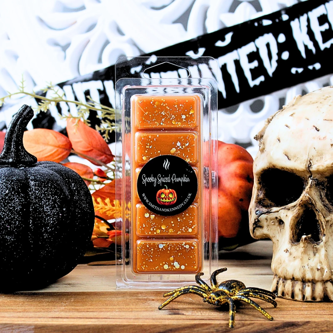 Spooky Spiced Pumpkin wax melt in the Halloween bundle