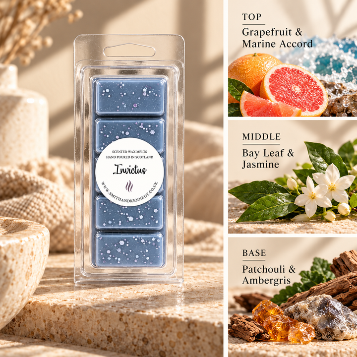 Invictus aftershave inspired wax melt snap bar by Smith &amp; Kennedy Scents
