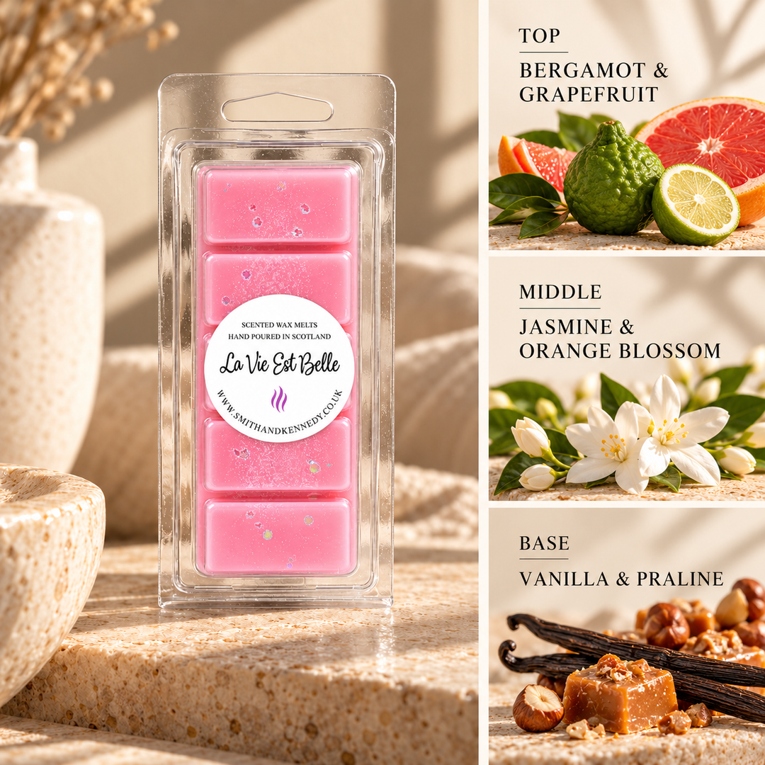 La Vie Est Belle perfume inspired wax melt snap bar by Smith &amp; Kennedy Scents