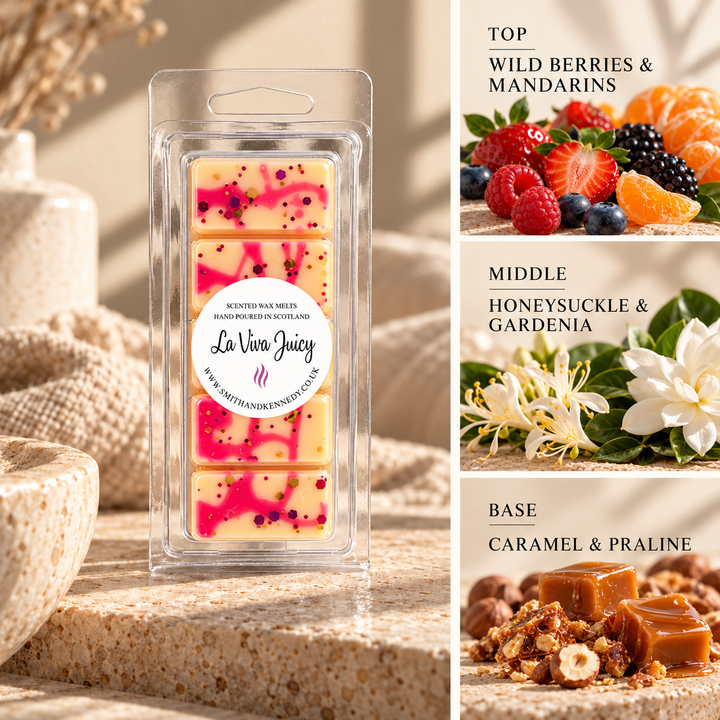 La Viva Juicy perfume inspired wax melt snap bar by Smith &amp; Kennedy Scents