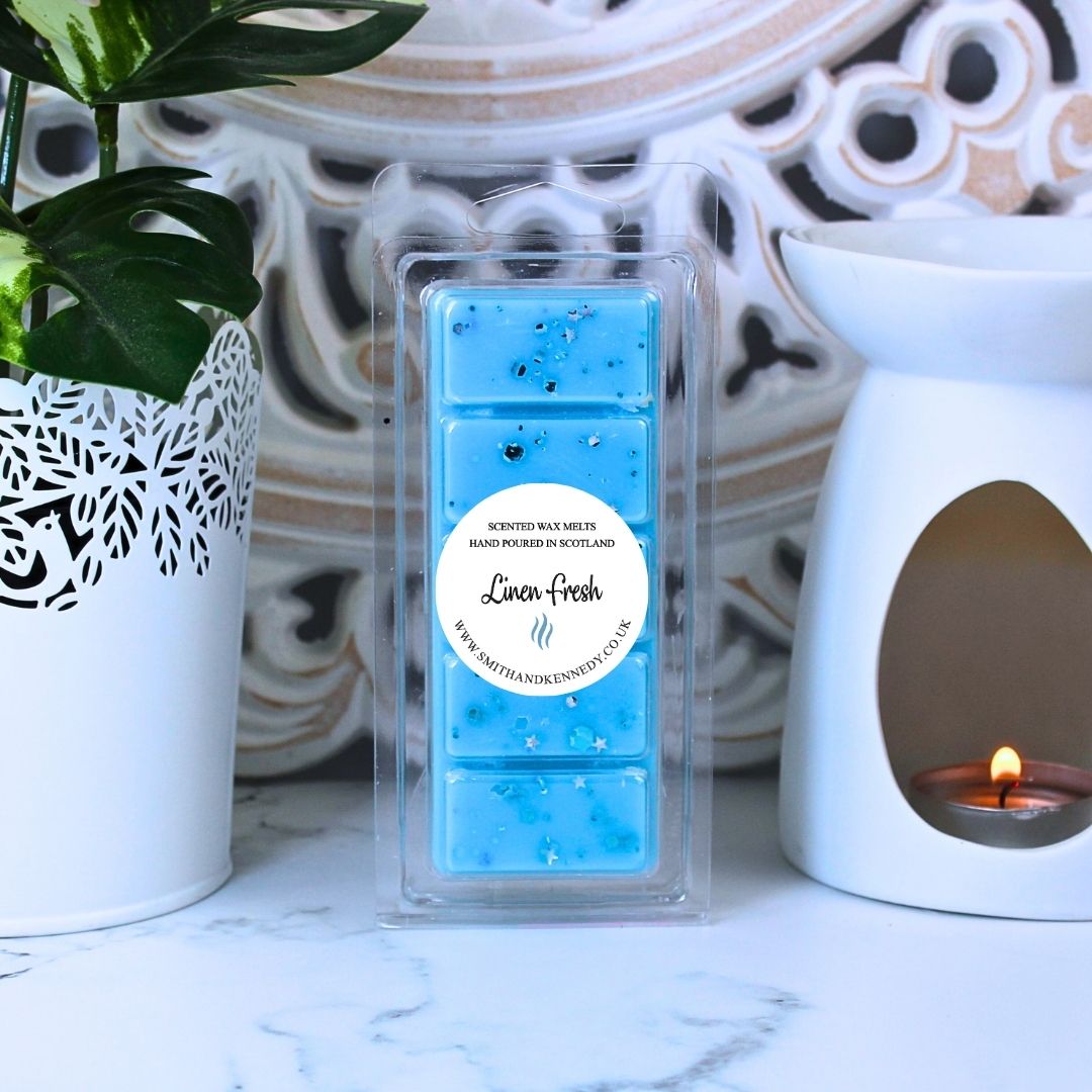 Linen Fresh Scented Wax Melts / Laundry Fresh Inspired / Smith & Kennedy Scents UK