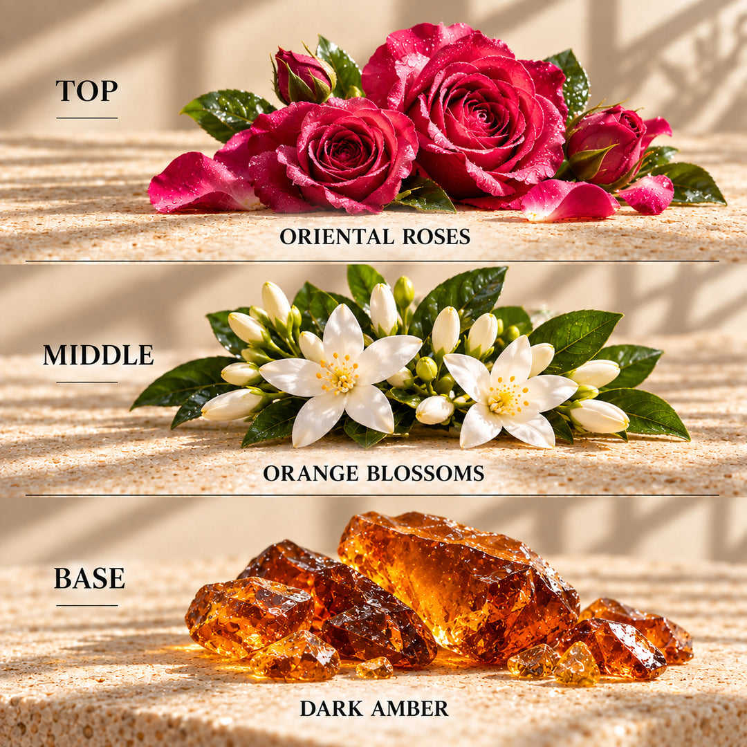 Top, middle and base scent notes for Midnight Bloom laundry inspired wax melt by Smith &amp; Kennedy Scents