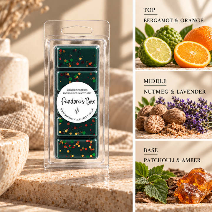 Pandoras Box autumn inspired wax melt snap bar by Smith &amp; Kennedy Scents