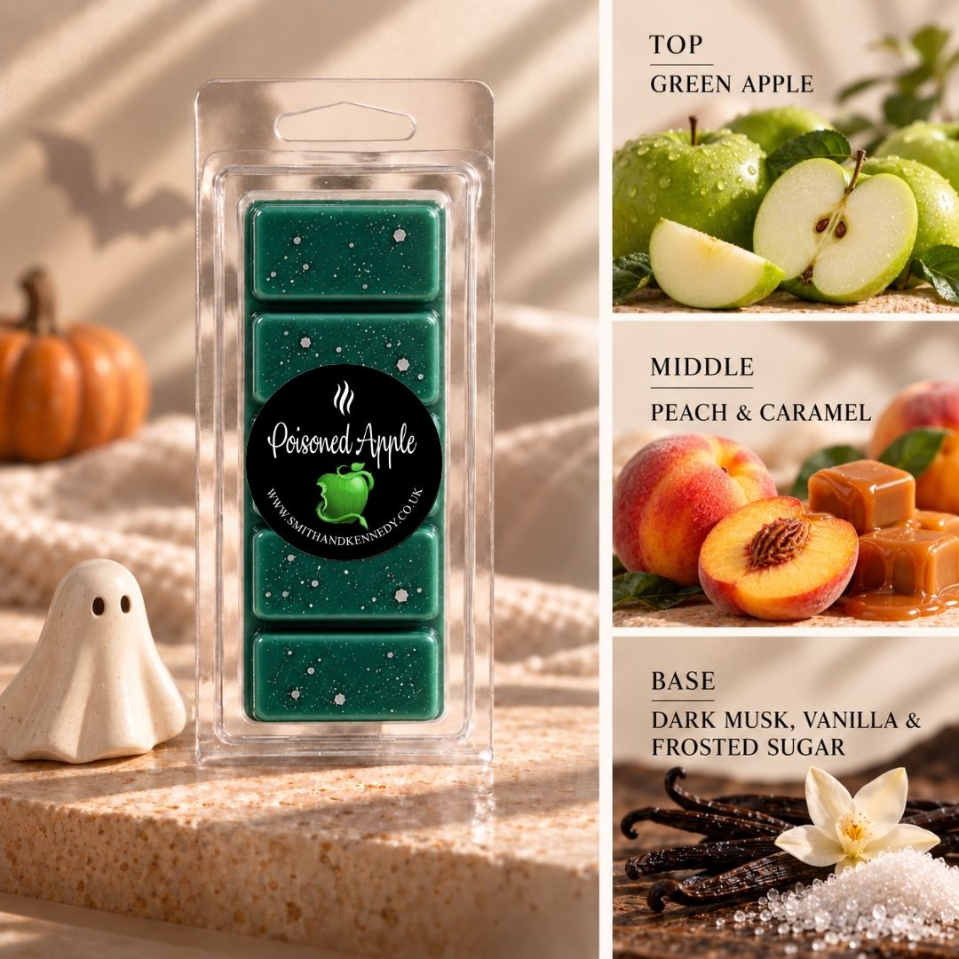 Poisoned Apple halloween inspired wax melt snap bar by Smith &amp; Kennedy Scents