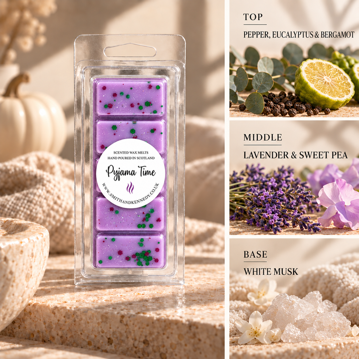 Pyjama Time autumn inspired wax melt snap bar by Smith &amp; Kennedy Scents