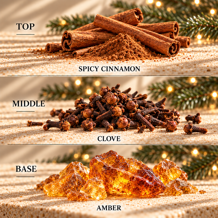 Red Hot Cinnamon fragrance notes: top Spicy Cinnamon; middle Clove; base Amber