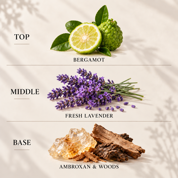 Sauvage reed diffuser refill top, middle and base fragrance notes