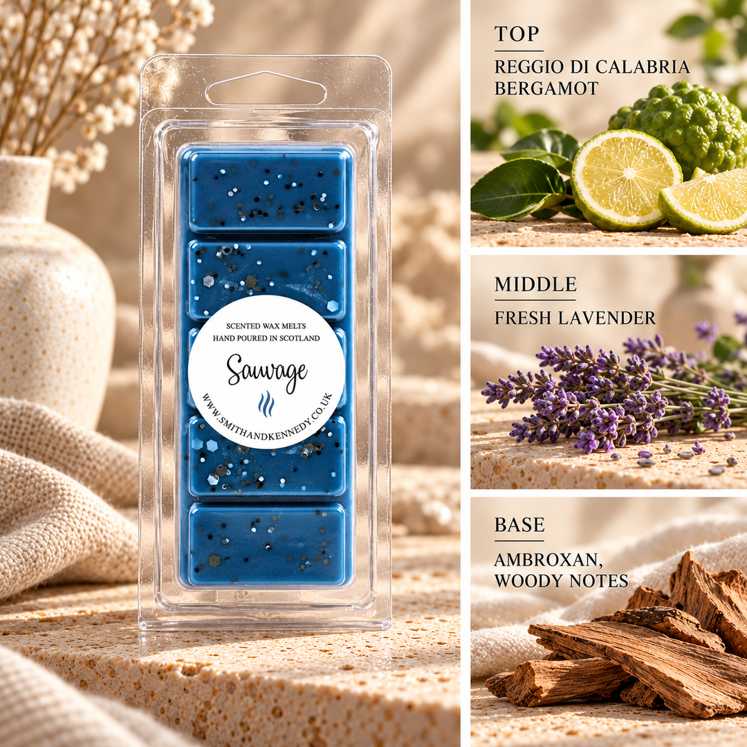 Sauvage aftershave inspired wax melt snap bar by Smith &amp; Kennedy Scents