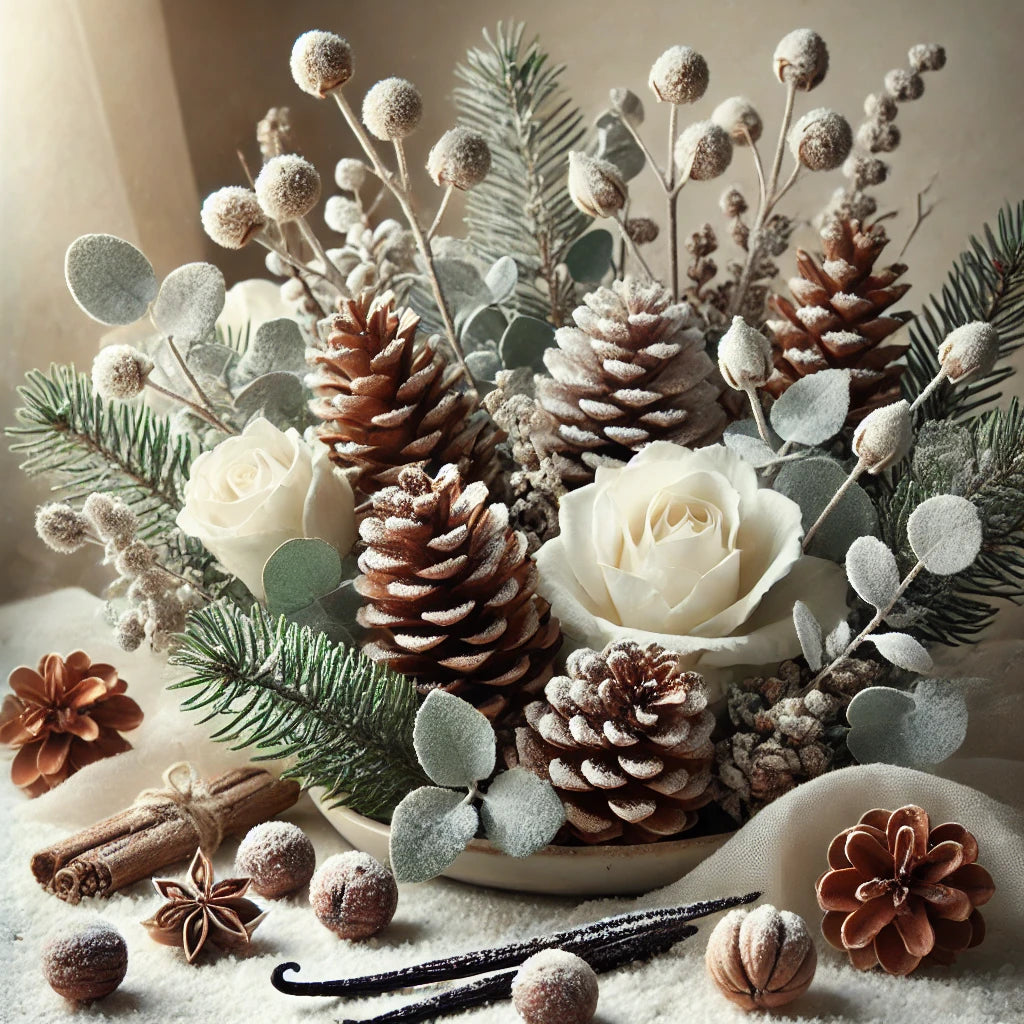 Snow Kissed Pinecones