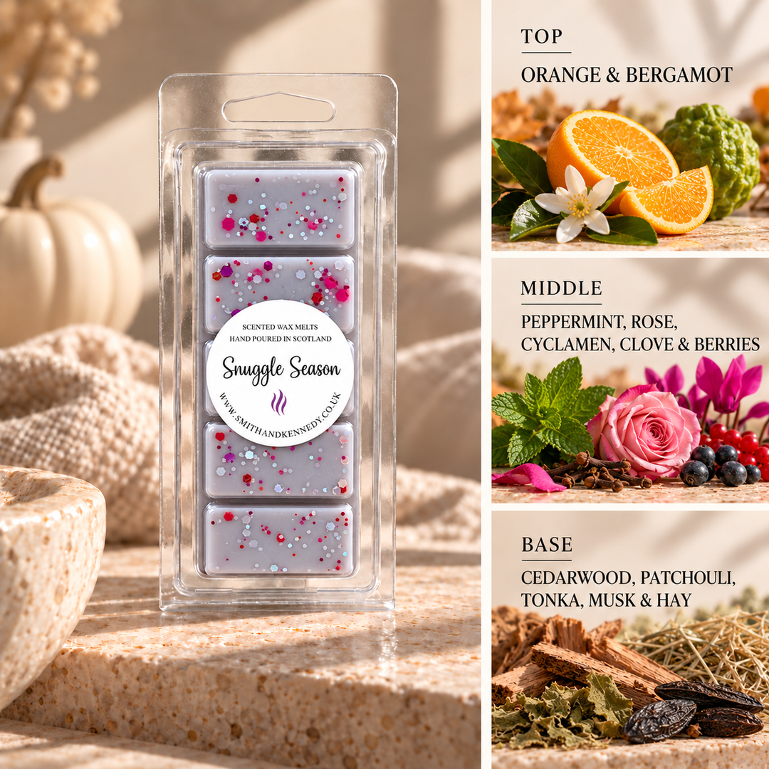 Snuggle Season autumn inspired wax melt snap bar by Smith &amp; Kennedy Scents