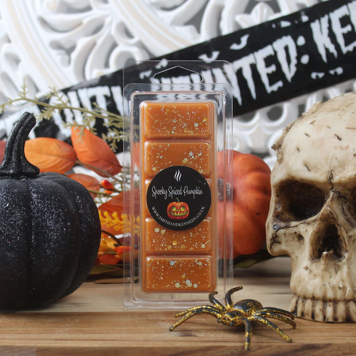 Spooky Spiced Pumpkin Halloween wax melt by Smith & Kennedy Scents UK