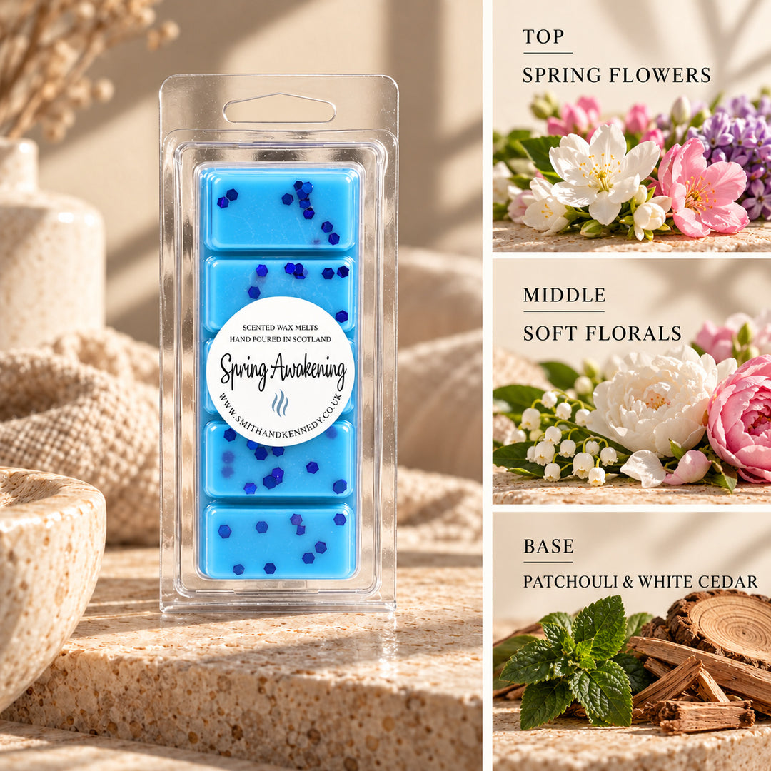 Spring Awakening laundry inspired wax melt snap bar by Smith &amp; Kennedy Scents
